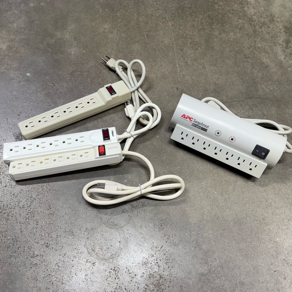 Vintage Surge Protectors APC NET7 RadioShack Prime Power Sentry Power Tap Lot - Picture 1 of 10